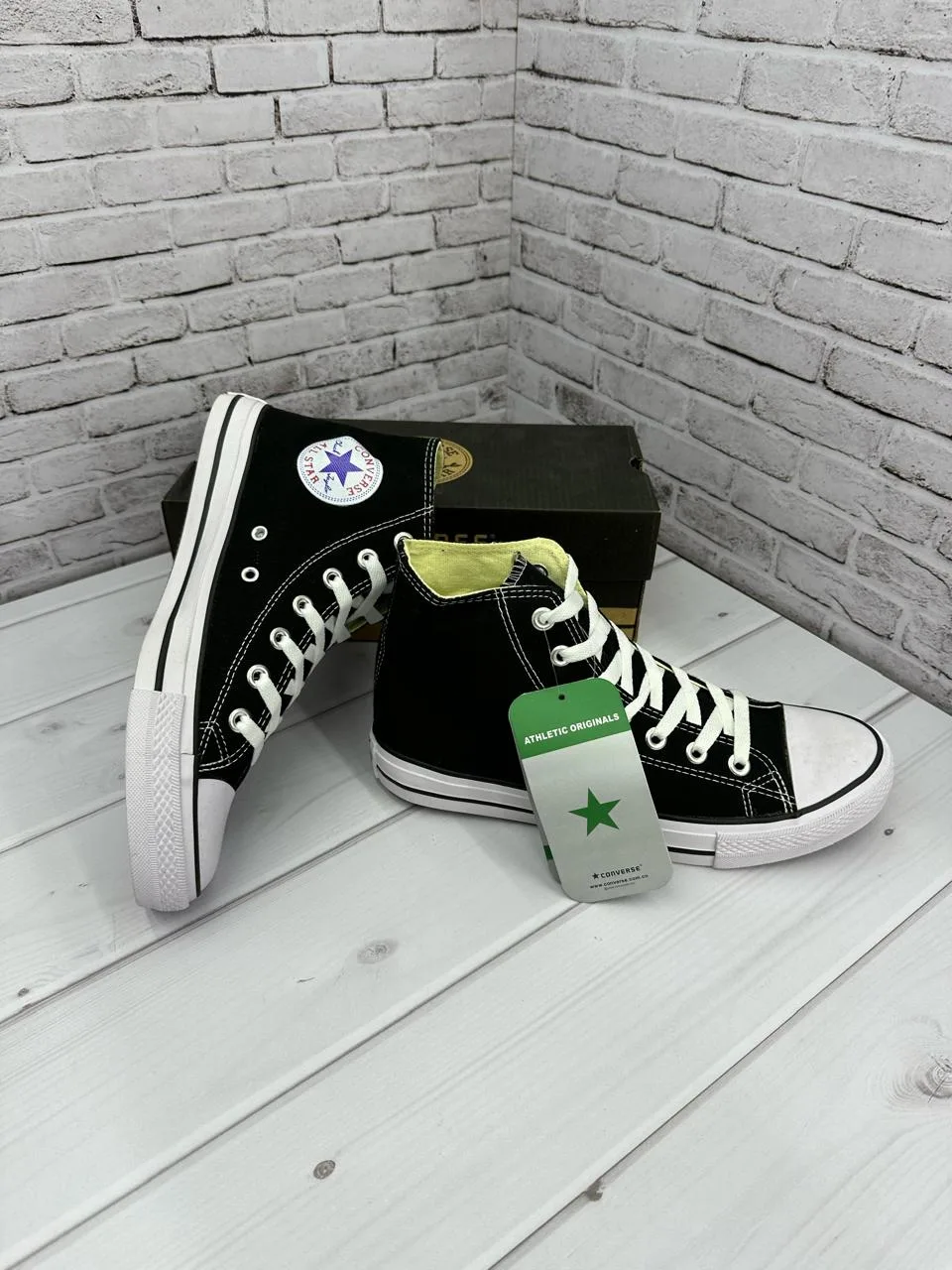 Продаются стильные высокие кеды Converse в черном цвете ОПТОМ, фото 8