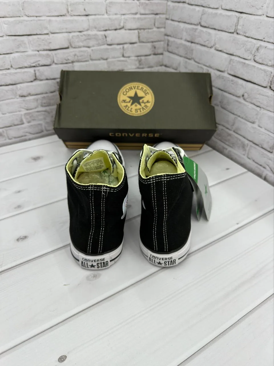 Продаются стильные высокие кеды Converse в черном цвете ОПТОМ, фото 5