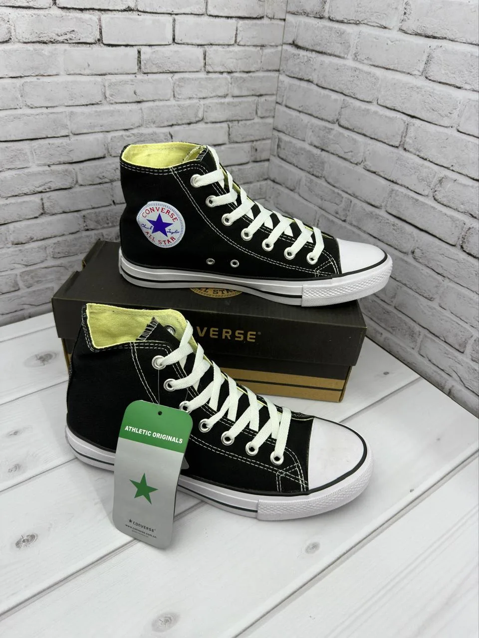 Продаются стильные высокие кеды Converse в черном цвете ОПТОМ, фото 2