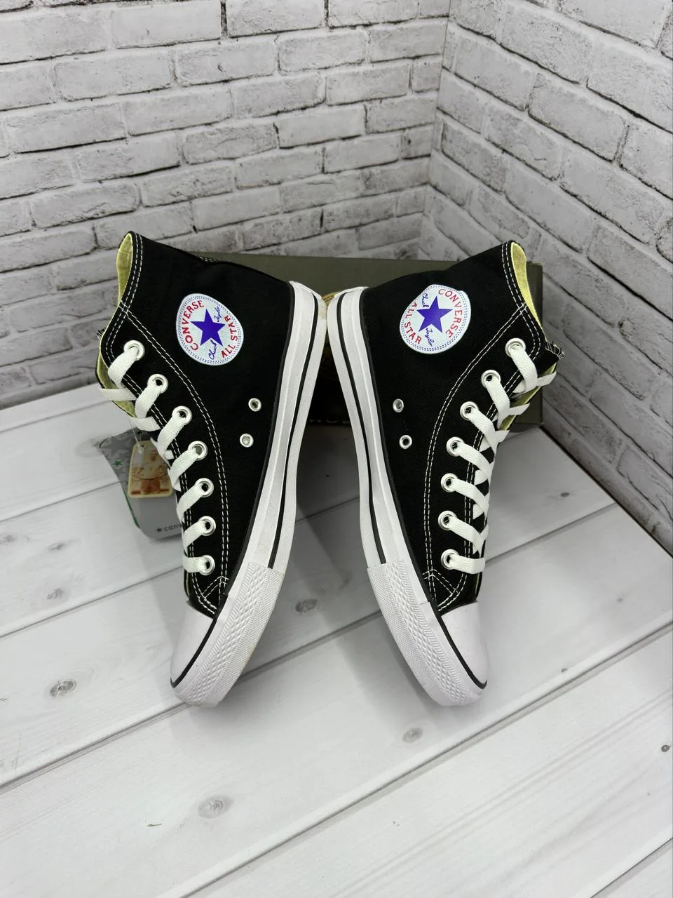 Продаются стильные высокие кеды Converse в черном цвете ОПТОМ, фото 3